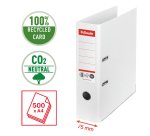Registratore a leva - CO2 neutral - A4 - dorso 75 mm - bianco - Esselte