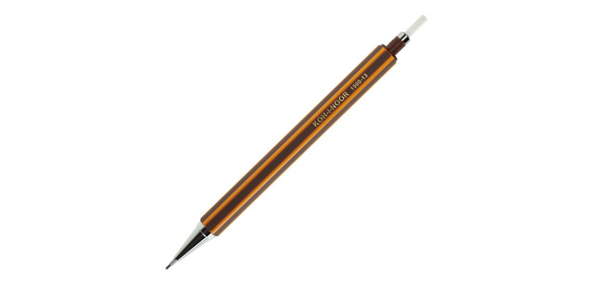 Portamine DH1500 - in gomma - mina da 1,3 mm - fusto marrone/arancio - Koh.I.Noor