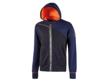 Felpa U-Power Jupiter, blu/arancione