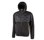Giacca ibrida U-Power Spock, nero/giallo