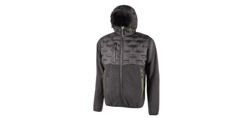 Giacca ibrida U-Power Spock, grigio/verde