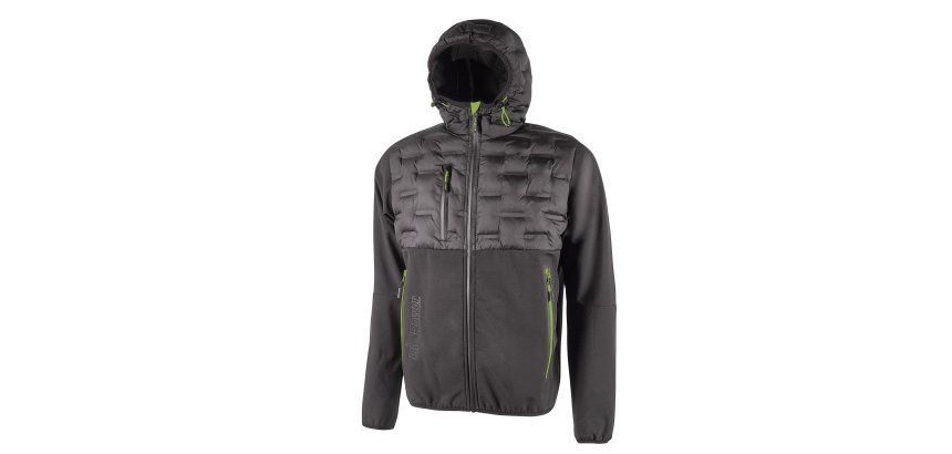 Giacca ibrida U-Power Spock, grigio/verde