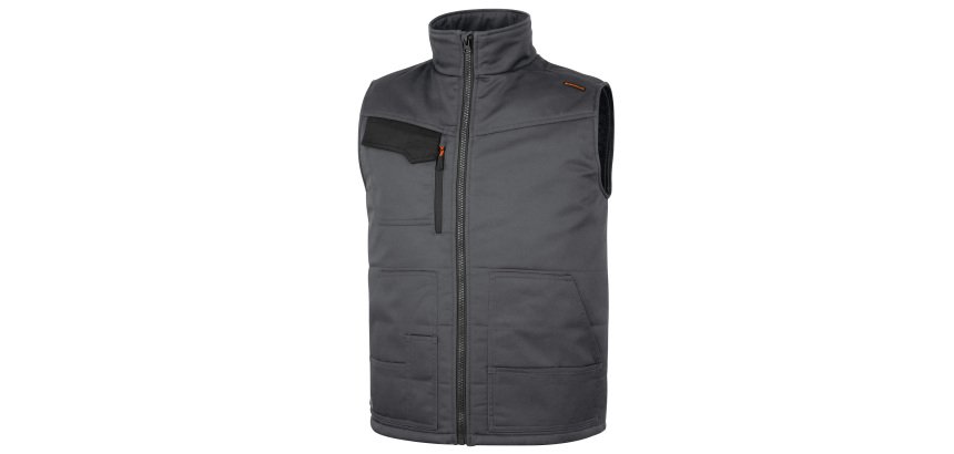 Gilet Deltaplus Stockton3, grigio/arancio