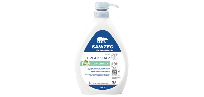 Crema di sapone Luxor Green - dispenser 1 L - aloe verde - Sanitec