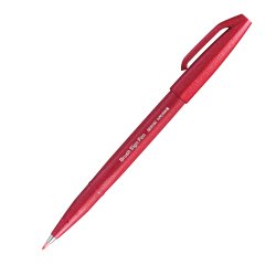 Pennarello Brush Sign Pen - rosso - Pentel