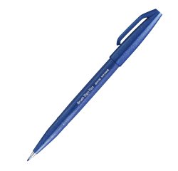 Pennarello Brush Sign Pen - blu - Pentel