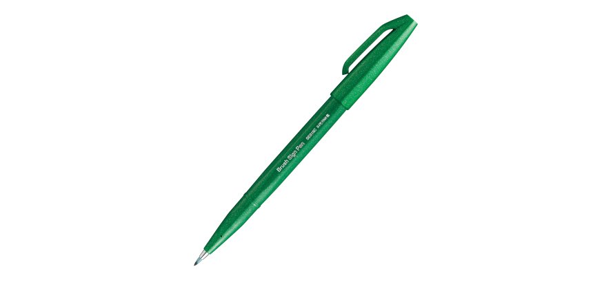 Pennarello Brush Sign Pen - verde - Pentel