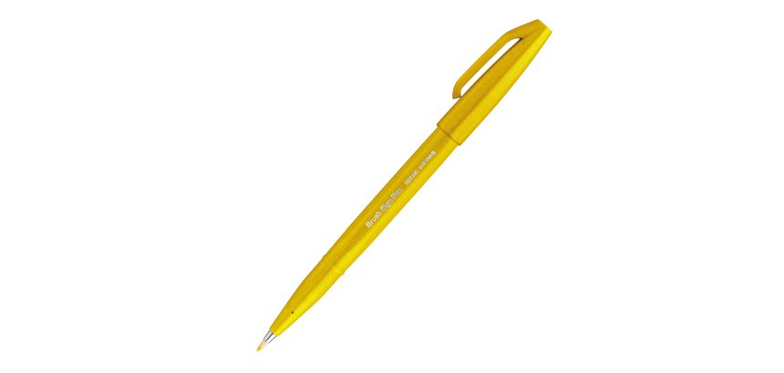 Pennarello Brush Sign Pen - giallo - Pentel