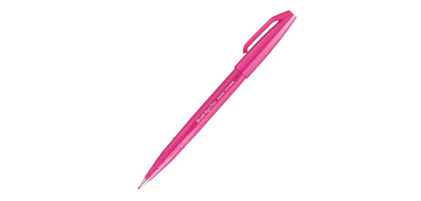 Pennarello Brush Sign Pen - rosa - Pentel