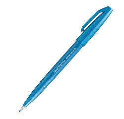 Pennarello Brush Sign Pen - azzurro - Pentel