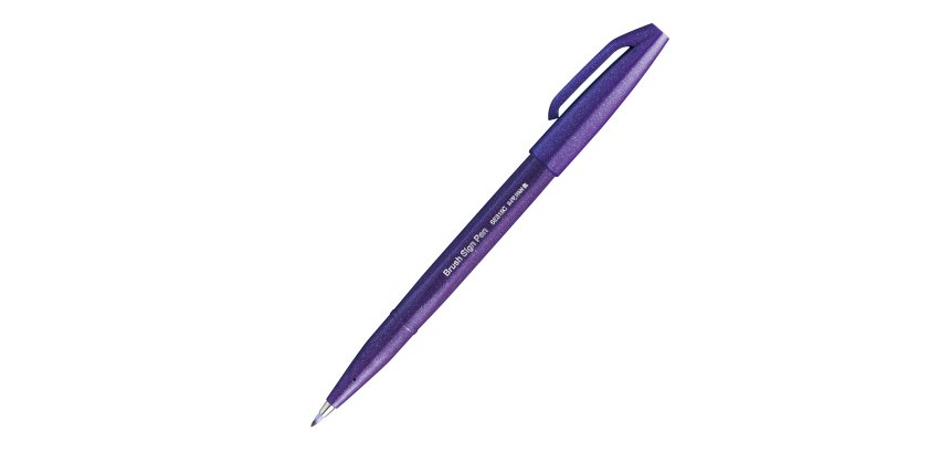 Pennarello Brush Sign Pen - viola - Pentel