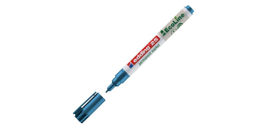 Marcatore permanente 25 Ecoline - punta tonda 1.0 mm - blu - Edding