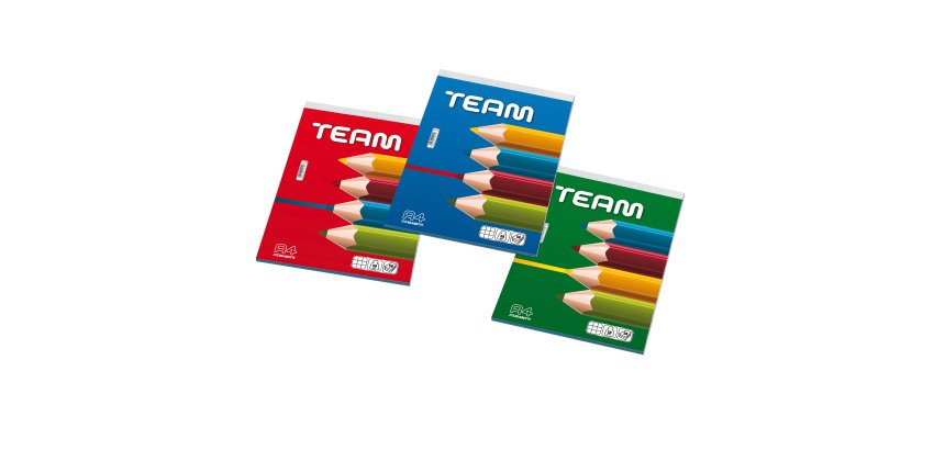 Blasetti Team writing notebook A4 50 sheets Multicolour