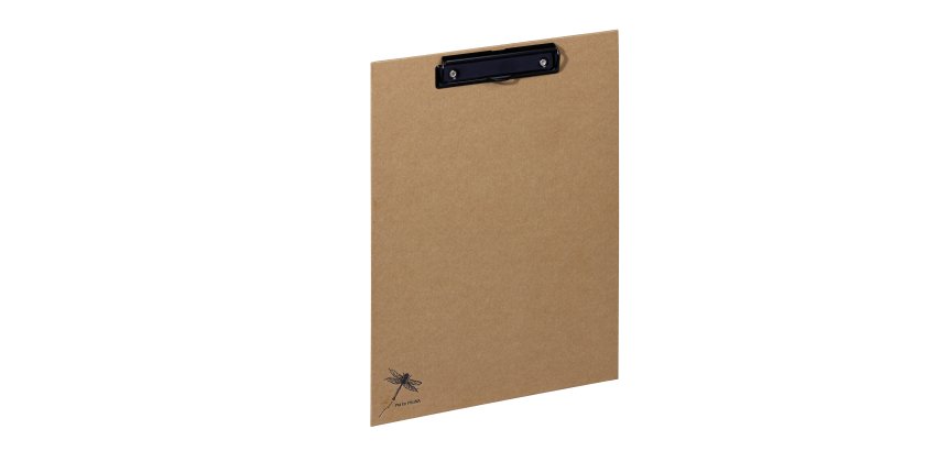 Portablocco Pure - A4 - in cartone - carta kraft - con molla fermafogli - Pagna