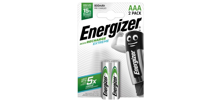 Pila ministilo AAA - 1,2V - Extreme - ricaricabili - Energizer - blister 2 pezzi