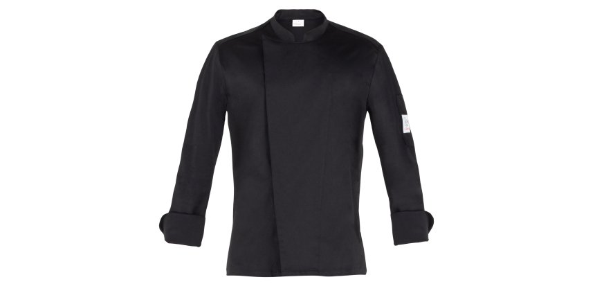 Giacca cuoco Augustin - da uomo - manica lunga - taglia M - nero - Giblor's