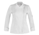 Giacca cuoco Celine - da donna - manica lunga - taglia M - bianco - Giblor's