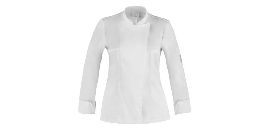 Giacca cuoco Celine - da donna - manica lunga - taglia L - bianco - Giblor's