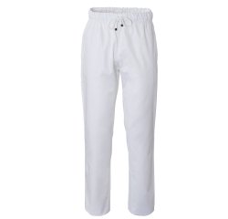 Pantalone cuoco Plutone - unisex - taglia L - bianco - Giblor's