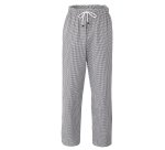 Pantalone cuoco unisex Giblor's Plutone, bianco/quadretti neri