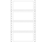 Etichette adesive a modulo continuo TT951 - in carta - corsia singola - permanenti - 140 x 60 mm - 4 et/fg - 100 fogli - bianco - Markin