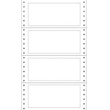 Etichette adesive a modulo continuo TT951 - in carta - corsia singola - permanenti - 140 x 60 mm - 4 et/fg - 100 fogli - bianco - Markin