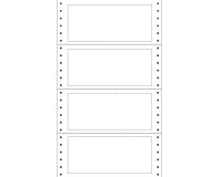 Etichette adesive a modulo continuo TT951 - in carta - corsia singola - permanenti - 140 x 60 mm - 4 et/fg - 100 fogli - bianco - Markin