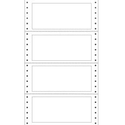 Etichette adesive a modulo continuo TT951 - in carta - corsia singola - permanenti - 140 x 60 mm - 4 et/fg - 100 fogli - bianco - Markin