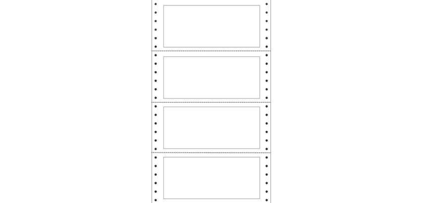 Etichette adesive a modulo continuo TT951 - in carta - corsia singola - permanenti - 140 x 60 mm - 4 et/fg - 100 fogli - bianco - Markin