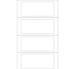 Etichette adesive a modulo continuo TT951-2 - in carta - corsia singola - permanenti - 140 x 60 mm - 4 et/fg - 100 fogli - bianco - Markin