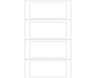 Etichette adesive a modulo continuo TT951-2 - in carta - corsia singola - permanenti - 140 x 60 mm - 4 et/fg - 100 fogli - bianco - Markin