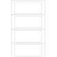Etichette adesive a modulo continuo TT951-2 - in carta - corsia singola - permanenti - 140 x 60 mm - 4 et/fg - 100 fogli - bianco - Markin