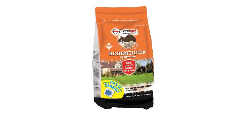 Busta rodenticida - 1,53 kg - pasta blu - Protemax