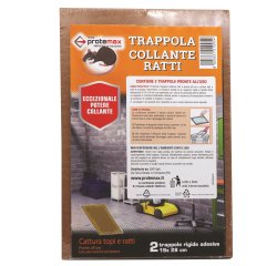 Tavole collanti per ratti - Protemax - blister 2 pezzi