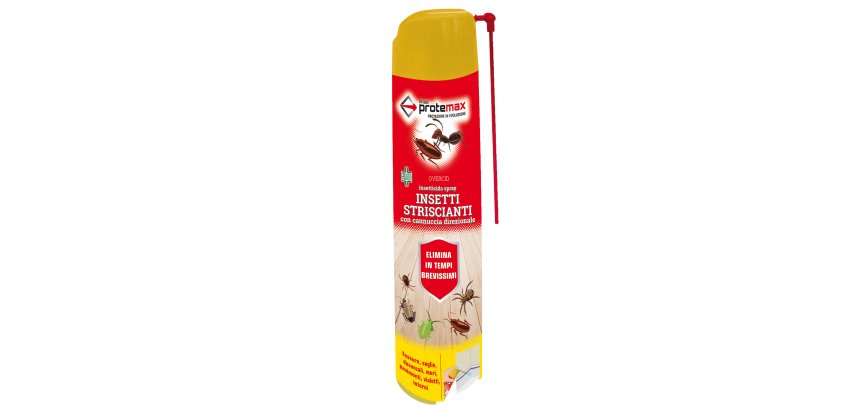 Insetticida Spray - con cannuccia - per insetti striscianti - 500 ml - Protemax