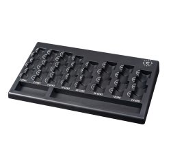 Vassoio portamonete Euro - PP riciclata - 310 x 185 x 30 mm - nero - Iternet