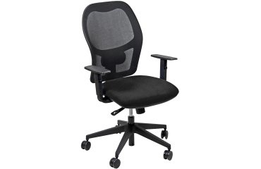 Seduta operativa Hubble HUHU - 4 blocchi - con braccioli regolabili - nero - Unisit