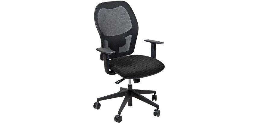 Seduta operativa Hubble HUHU - tessuto Target - braccioli regolabili - nero - Unisit