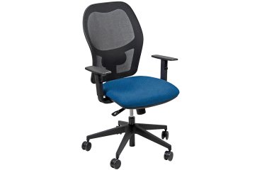 Seduta operativa Hubble HUHU - 4 blocchi - con braccioli regolabili - blu - Unisit