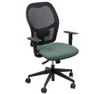 Seduta operativa Hubble HUHU - tessuto Fashion - braccioli regolabili - verde - Unisit