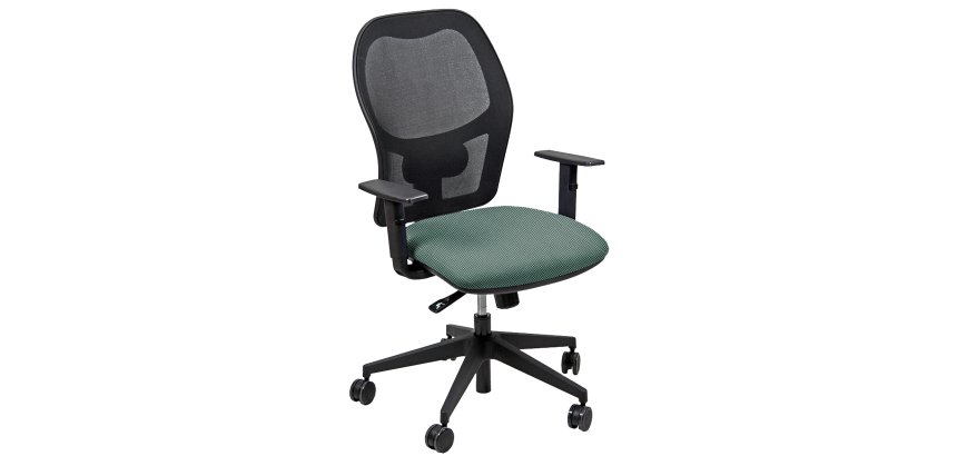Seduta operativa Hubble HUHU - tessuto Fashion - braccioli regolabili - verde - Unisit