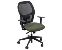 Seduta operativa Hubble HUHU - tessuto Fashion - braccioli regolabili - beige - Unisit