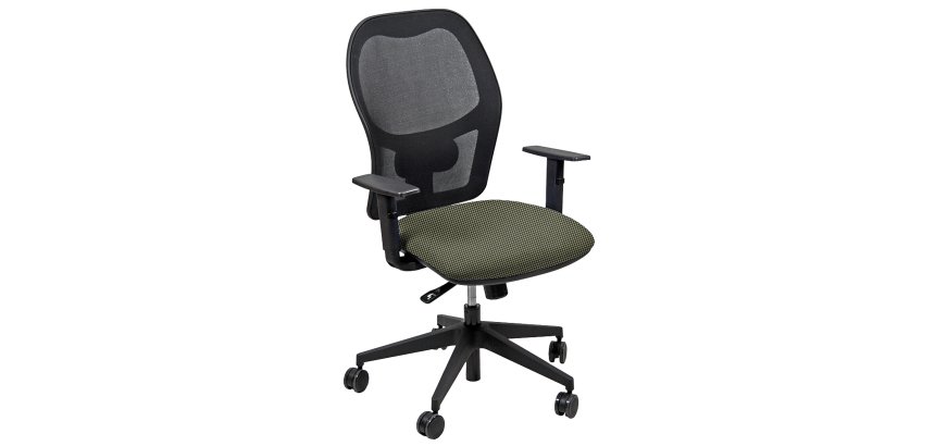 Seduta operativa Hubble HUHU - tessuto Fashion - braccioli regolabili - beige - Unisit