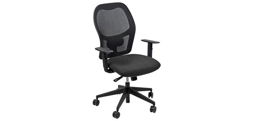 Seduta operativa Hubble HUHU - tessuto Fashion - braccioli regolabili - grigio chiaro - Unisit