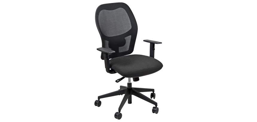 Seduta operativa Hubble HUHU - tessuto Fashion - braccioli regolabili - grigio chiaro - Unisit