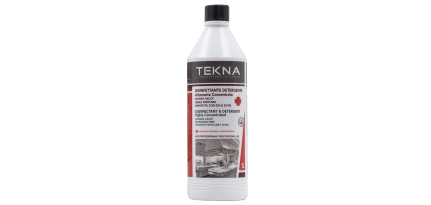 Disinfettante detergente - per superfici - super concentrato - 1 lt - Tekna