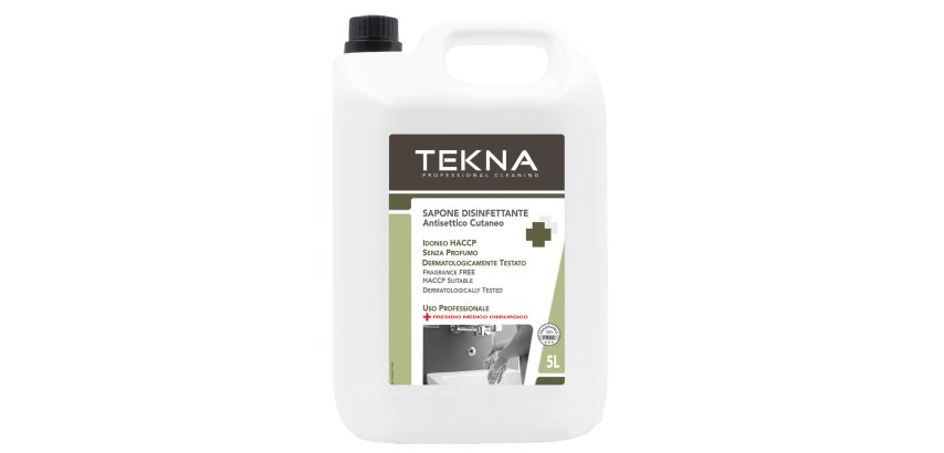 Sapone disinfettante - senza profumo - 5 lt - Tekna