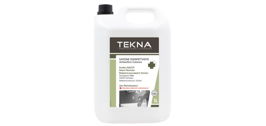 Sapone disinfettante - senza profumo - 5 lt - Tekna