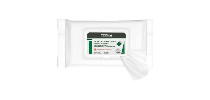 Salviette disinfettanti per superfici - 50 pezzi - Tekna
