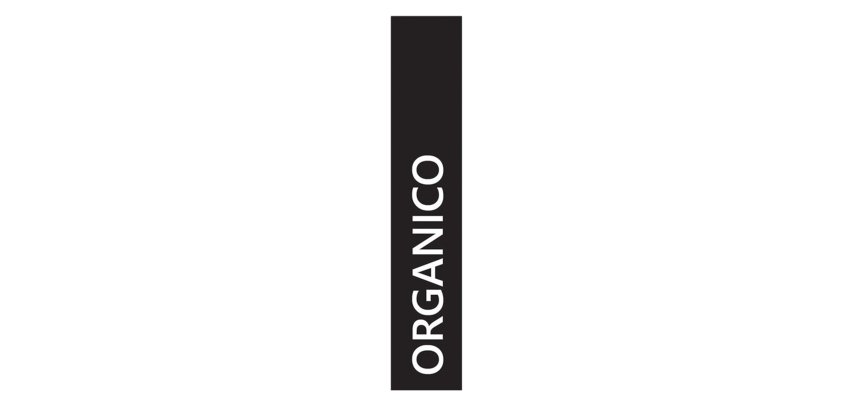 Etichetta adesiva raccolta differenziata - con stampa "ORGANICO" - 45 x 230 mm - vinile - bianco opaco - Medial